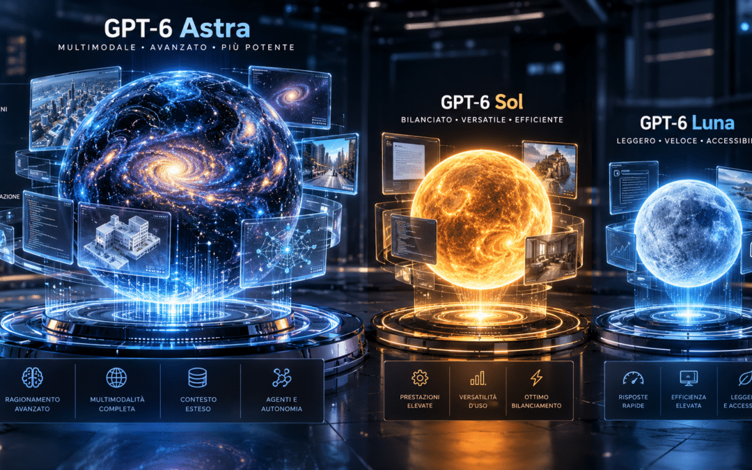 GPT-6 Sol e Luna: cosa cambia rispetto ad Astra, prezzi e disponibilità